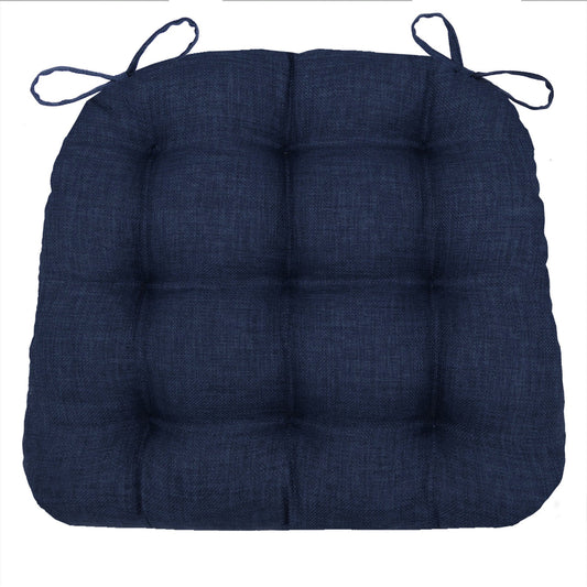 Rave Indigo Blue Indoor / Outdoor Dining Chair Cushions & Patio Chair Cushions | Dark Blue | Midnight Blue 
