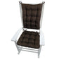 Nala Black Rocking Chair Cushions - Latex Foam Fill