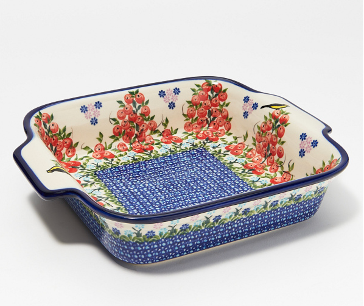 Polish Pottery Square Baker - 9x9 Bakeware