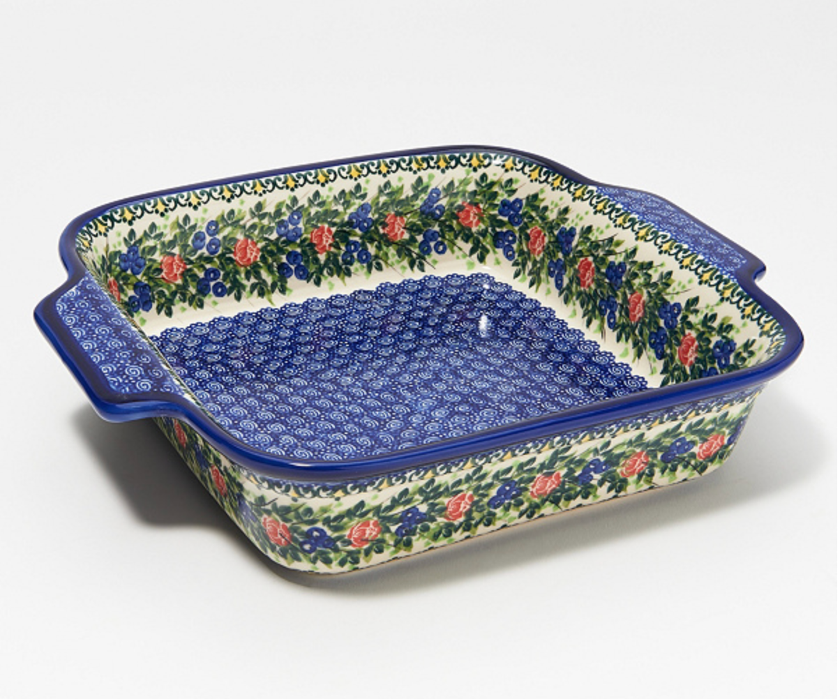 Polish Pottery Square Baker - 9x9 Bakeware
