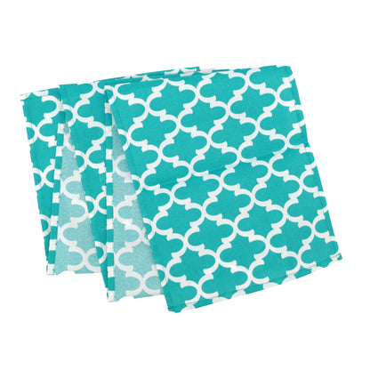 Fulton Ogee Aqua 72" Table Runner - Rectangle