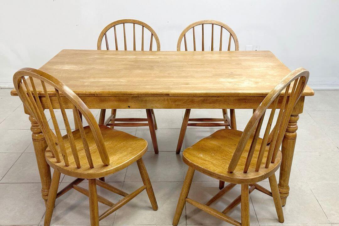 Before Photo - farmhouse style dining chairs