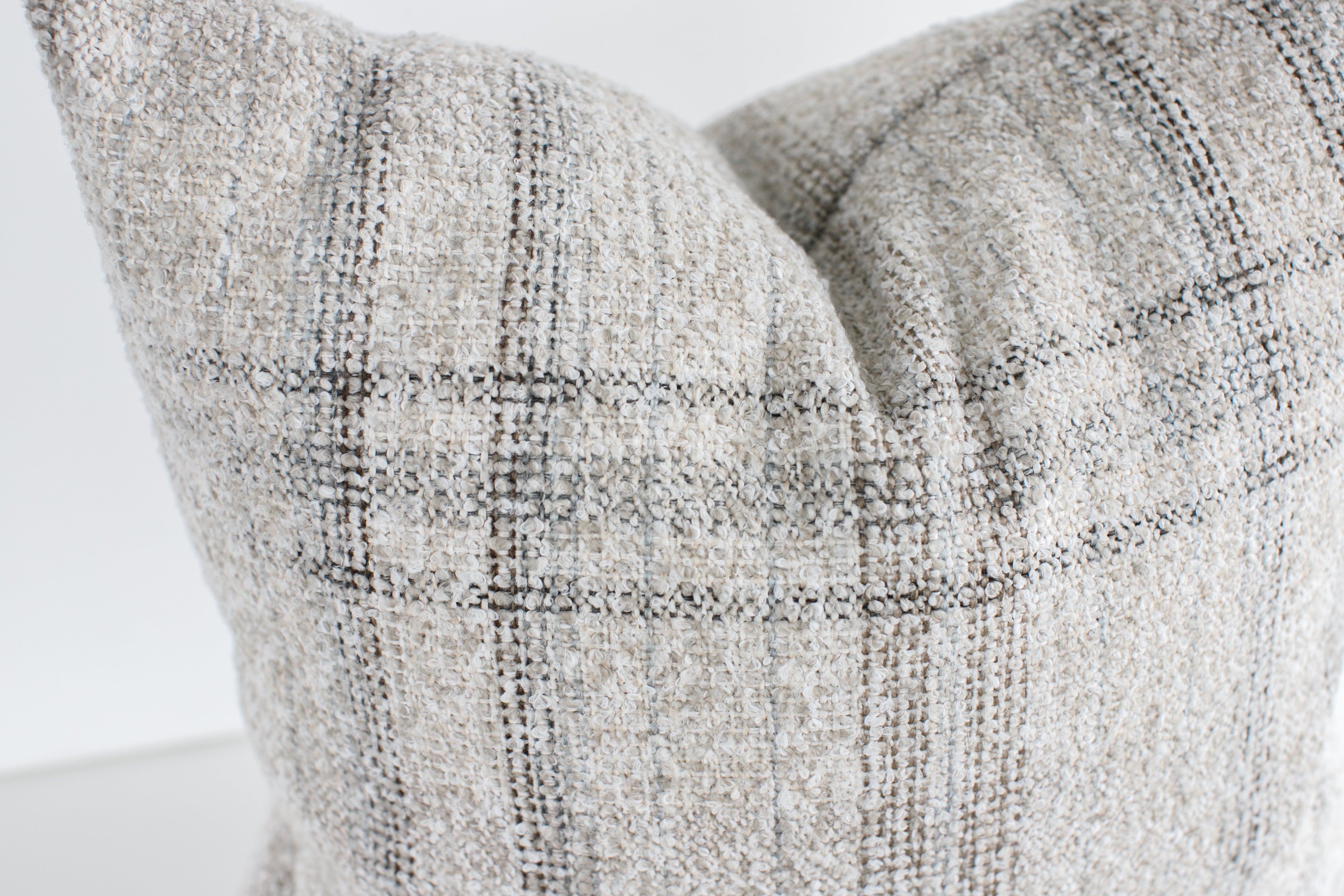Bennett Plaid Throw Pillow Cover - Neutral - 18", 20"