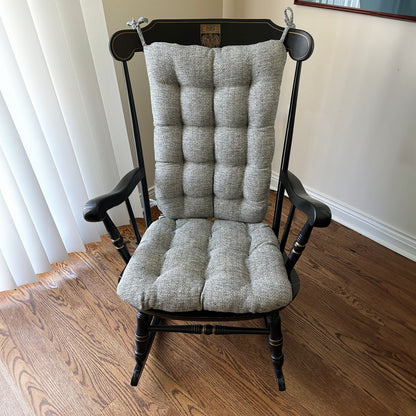 Brisbane Silver Grey Rocking Chair Cushions - Latex Foam