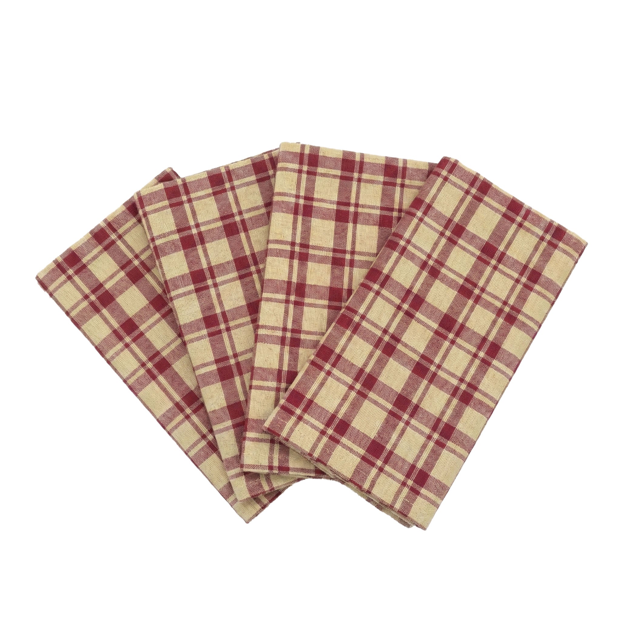 Montgomery Red Cloth Napkins Set of 4 or Set of 8
