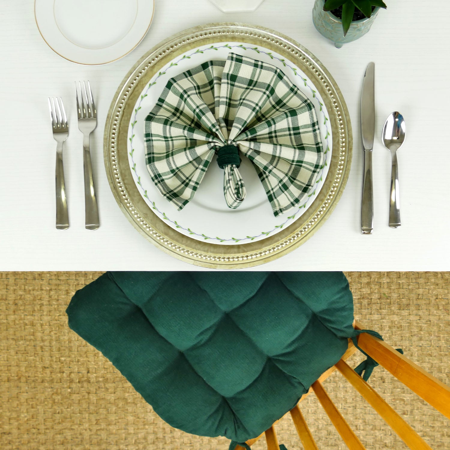 Montgomery Green Cloth Napkins Set of 4
