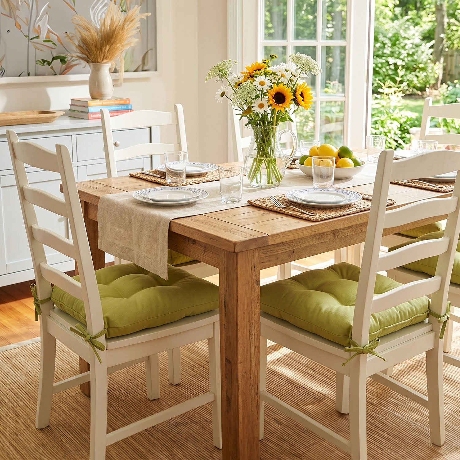 Cotton Duck Pear Extra-Thick Chair Pad