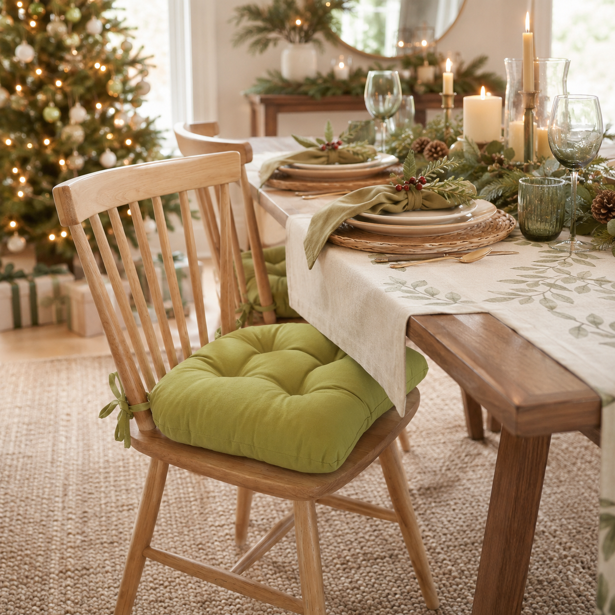Cotton Duck Pear Extra-Thick Chair Pad