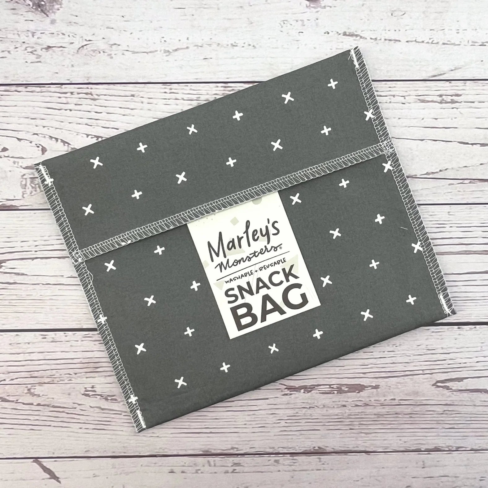 Reusable Snack Bag - 100% Cotton with BPA-Free Waterproof Lining, Washable
