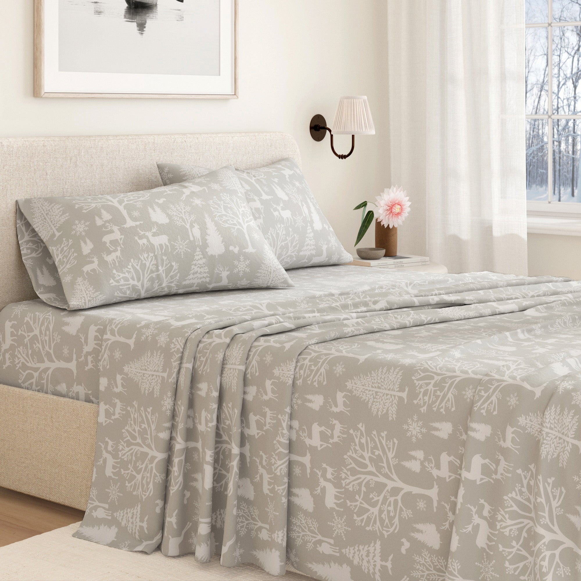 4-Piece Turkish Cotton Flannel Sheet - Lakeview Collection
