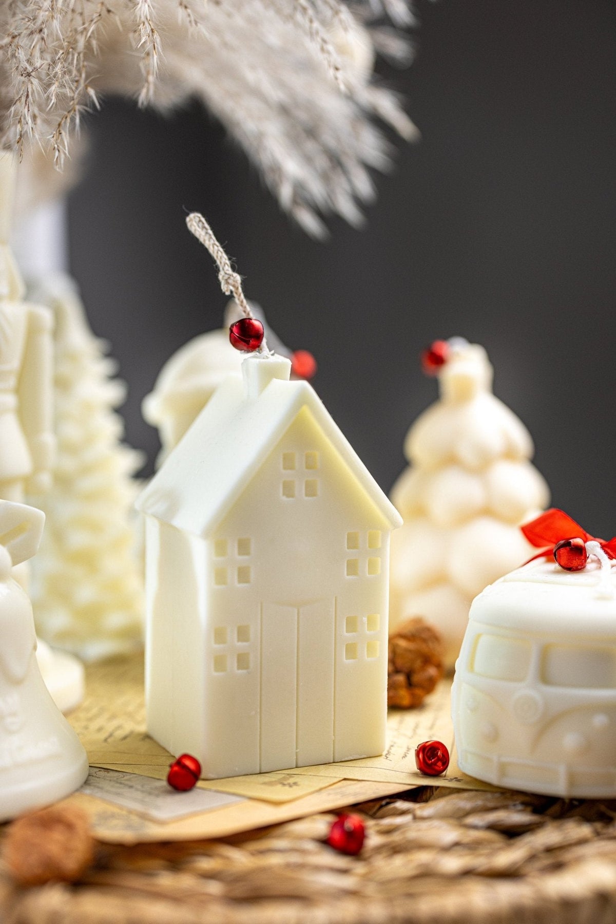 Christmas Candle Set - Christmas Tree, Snowman, Nutcracker - Soy, Scented or Unscented - Festive Holiday Candles