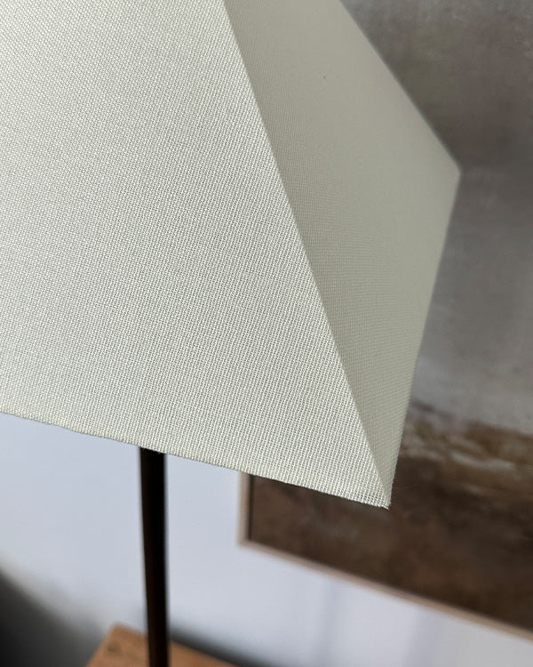 Adjustable Table Lamp Bronze 36 Inch with Ivory Shade