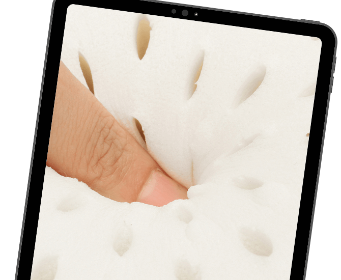 latex foam lasts longer than polyester fiber fill