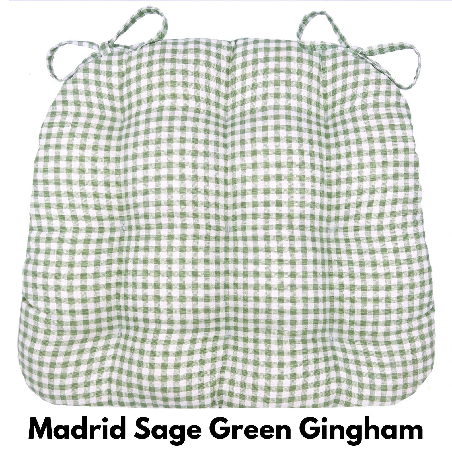 Americana Dining Chair Cushions — Made in USA, 100% Cotton