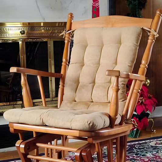 Camel Tan Rocking Chair Cushions | Barnett Home Decor
