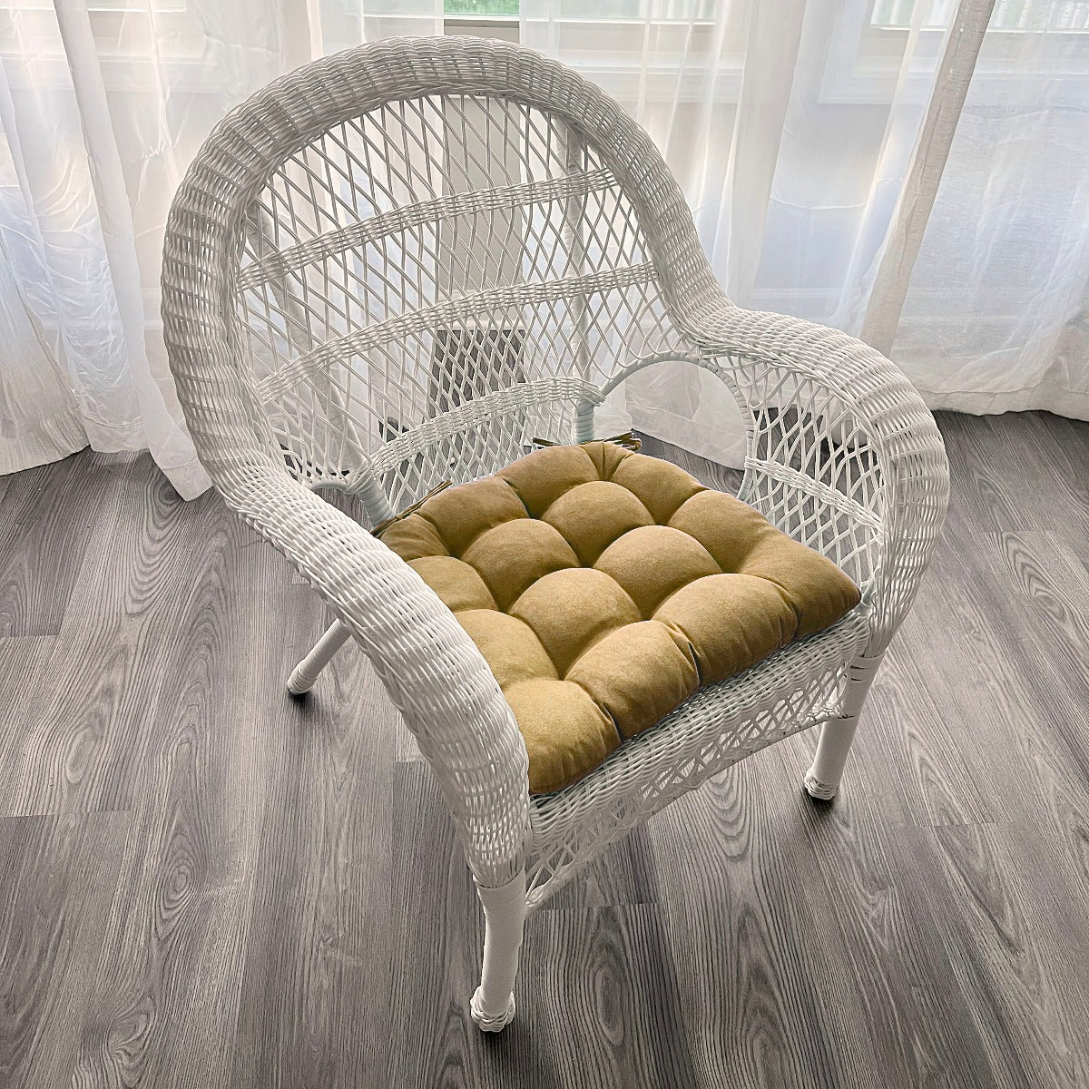 Micro-Suede Graphite Grey Rocking Chair Cushions - Latex Foam Fill –  Barnett Home Decor