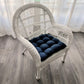 Micro-Suede Royal Blue Dining Chair Pads - Latex Foam Fill, Reversible