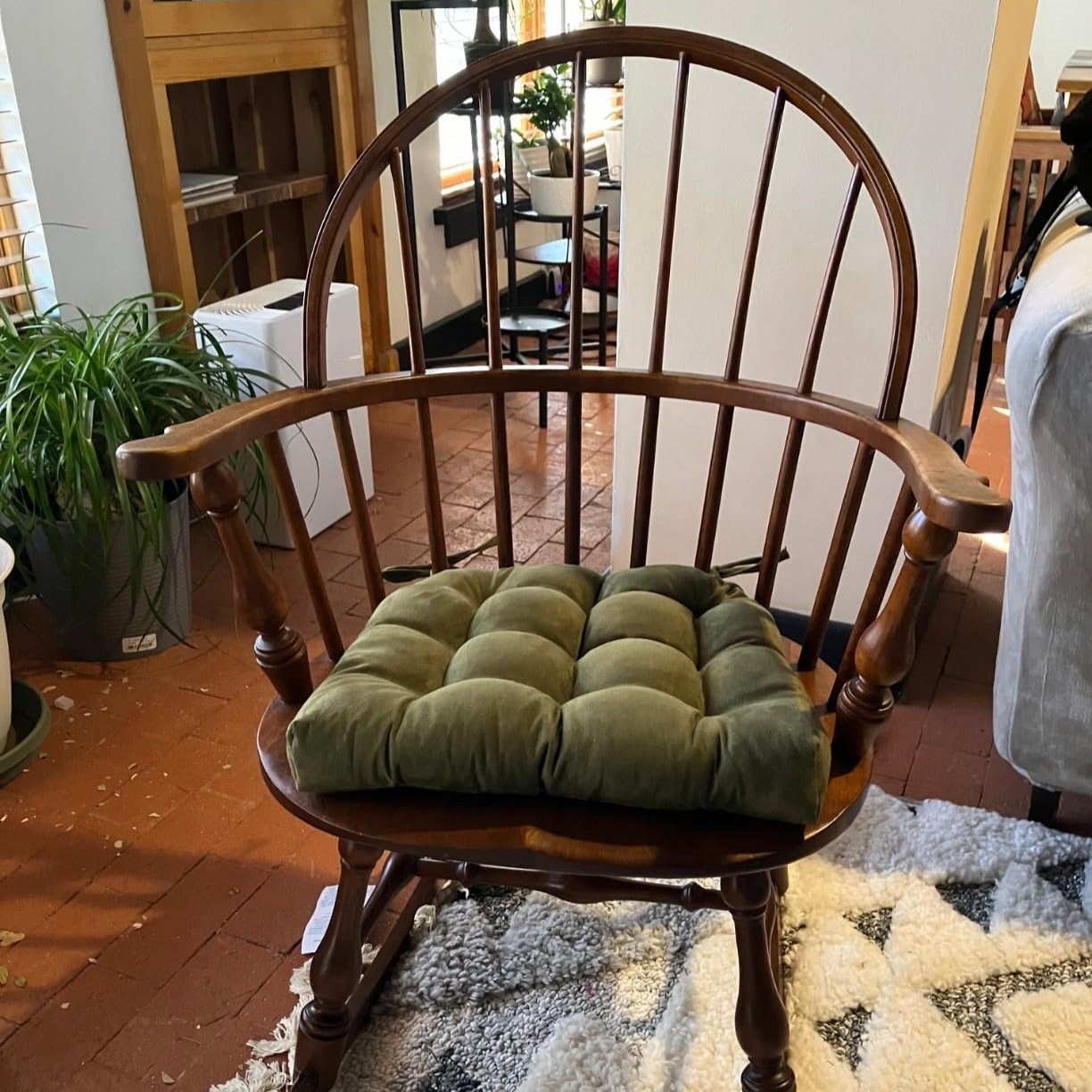 Sage green kitchen chair cushions sale