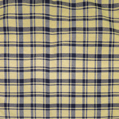 Montgomery Blue Plaid Rocking Chair Cushions - Never Flatten Rocker Chair Cushion