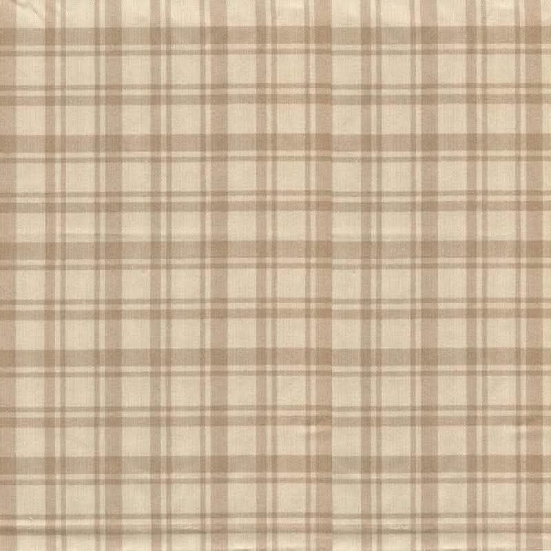 Montgomery Natural Rocking Chair Cushions - Never Flatten Rocker Chair Cushion Tan Plaid
