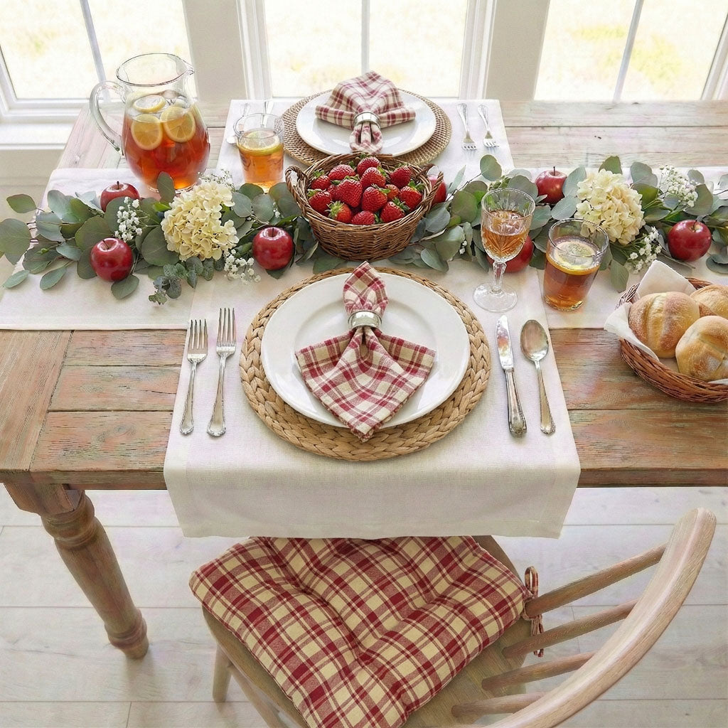 Montgomery Red Cloth Napkins Set of 4 or Set of 8