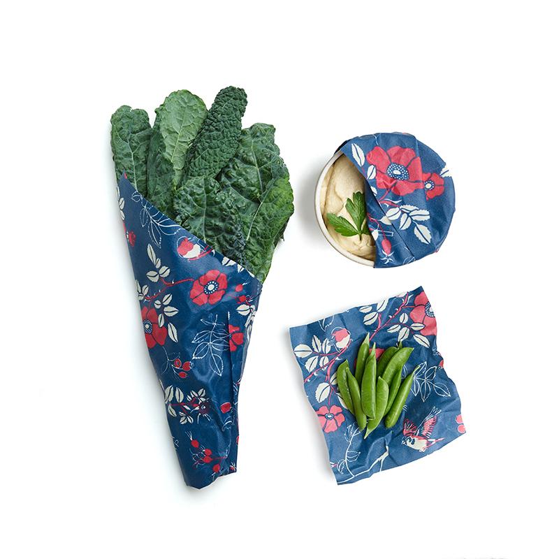 Bee's Wrap Food Storage - Waxed Cotton Cloth, 3-Pack