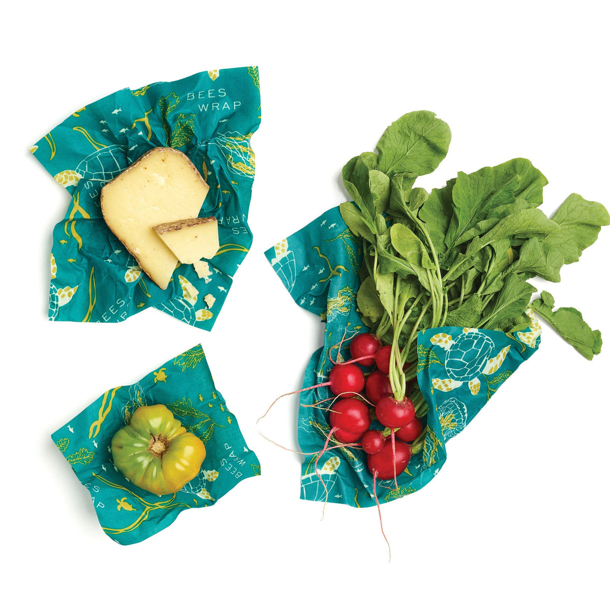 Bee's Wrap Food Storage - Waxed Cotton Cloth, 3-Pack