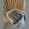 customer review video of faux suede dining chair cushions on windsor chair