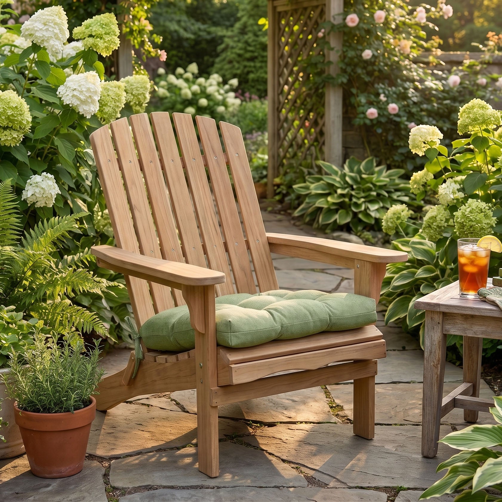 Rave Sage Adirondack Chair Cushions - Outdoor: Weather Resistant, Fade Resistant