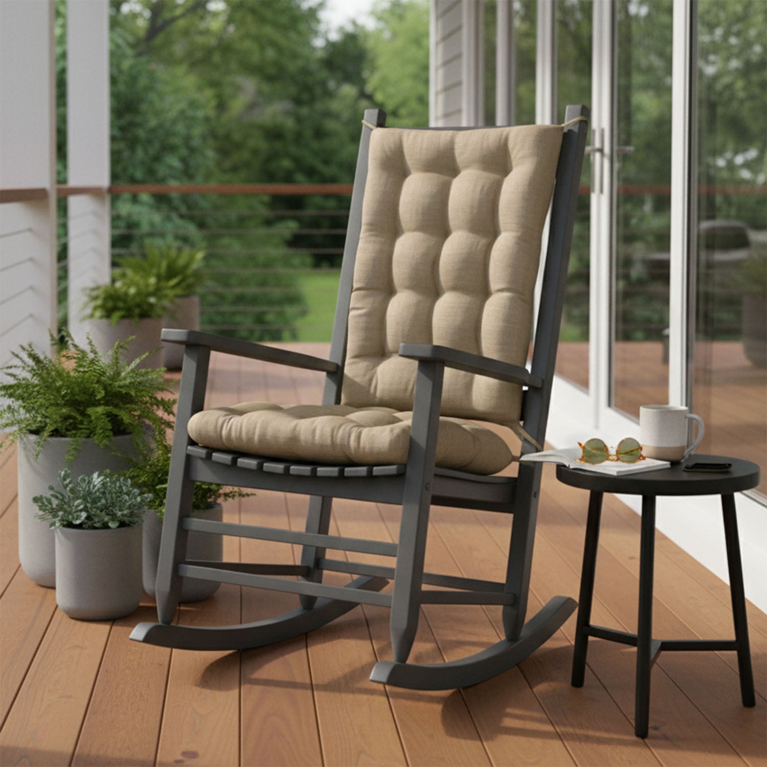 Rave Sand Porch Rocker Cushions - Latex Foam Fill