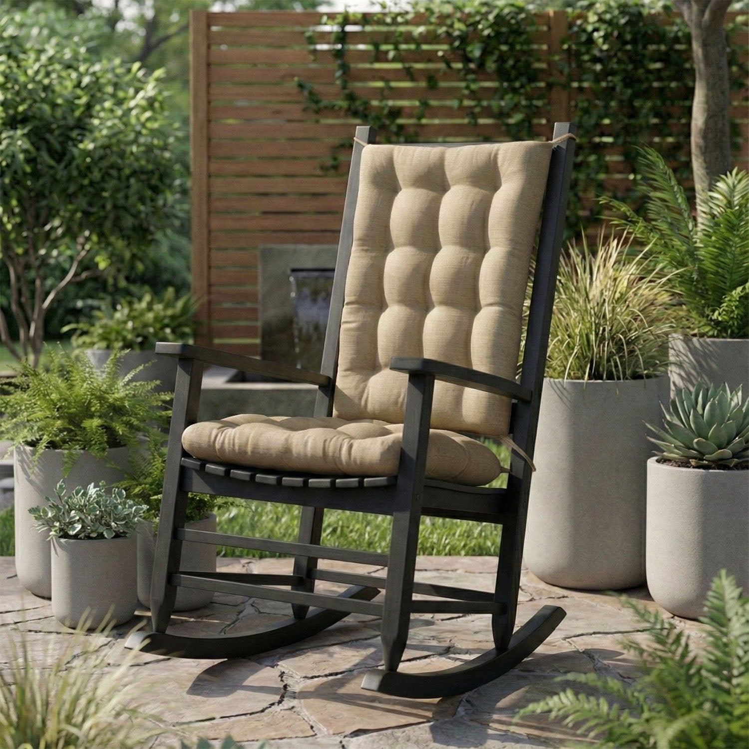 Rave Sand Porch Rocker Cushions - Latex Foam Fill