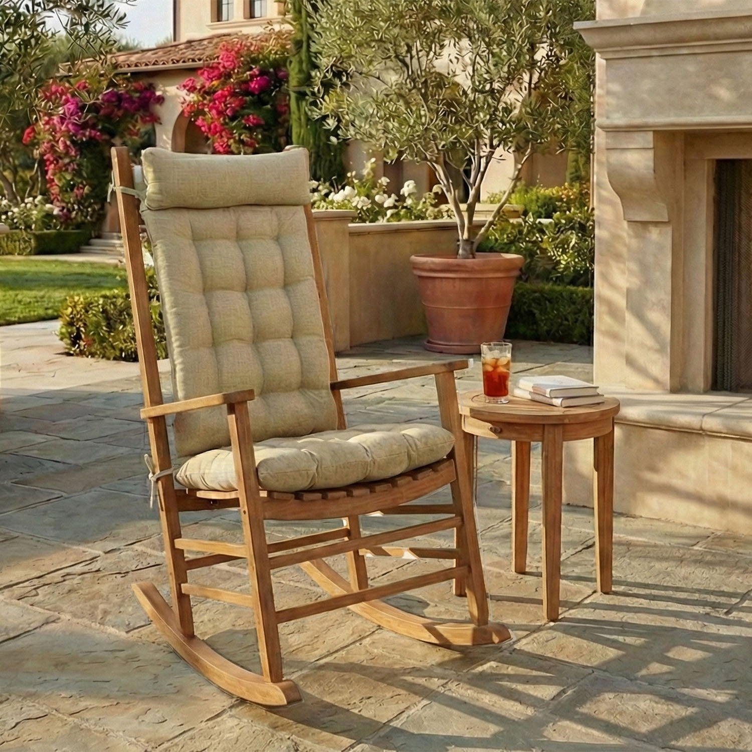 Rave Sand Porch Rocker Cushions - Latex Foam Fill