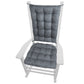 Chenille Rib Rocking Chair Cushions - Latex Foam Fill