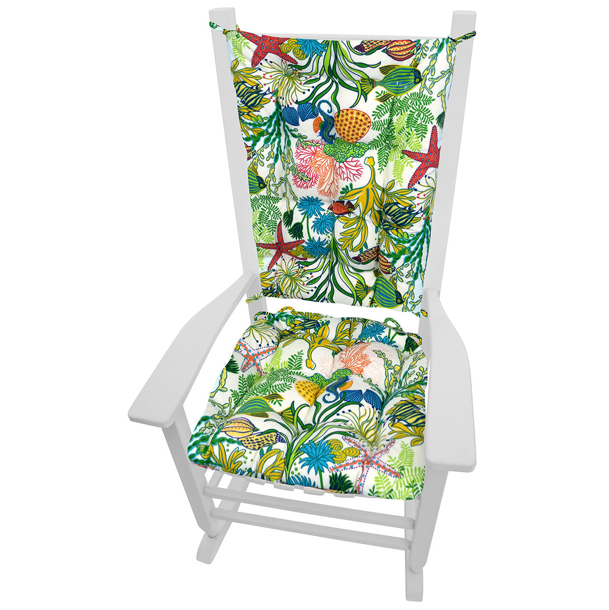 Manalay Bay Multi Outdoor Porch Rocking Chair Cushions