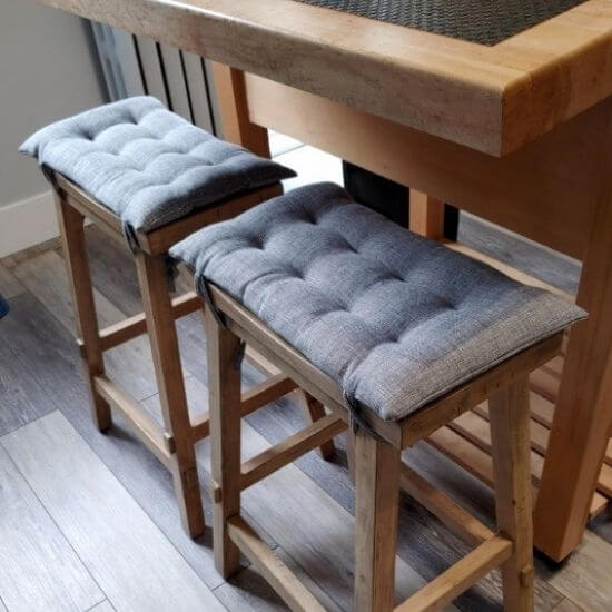 Rectangle Bench Stool Cushion, Non-Slip Saddle Stool Seat Cushions Bar Stool  Cus