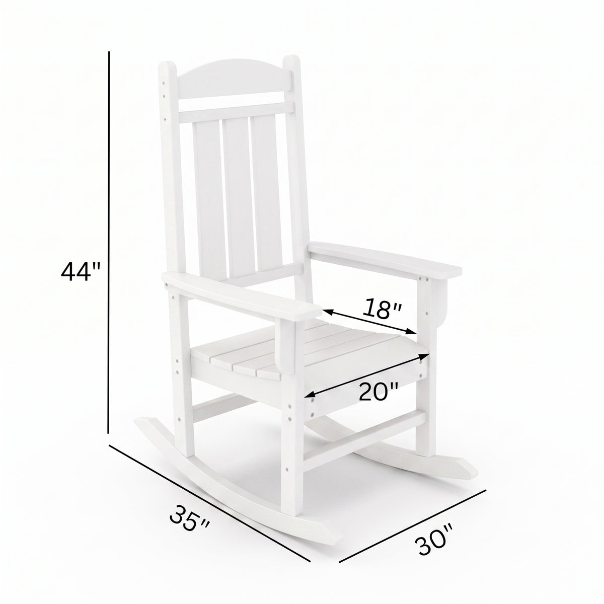 SoPoly Callaway Porch Rocker