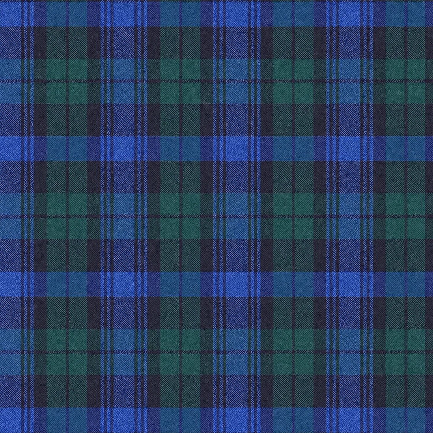 Tartan Blue Plaid Dining Chair Pads - Never Flatten Chair Cushion