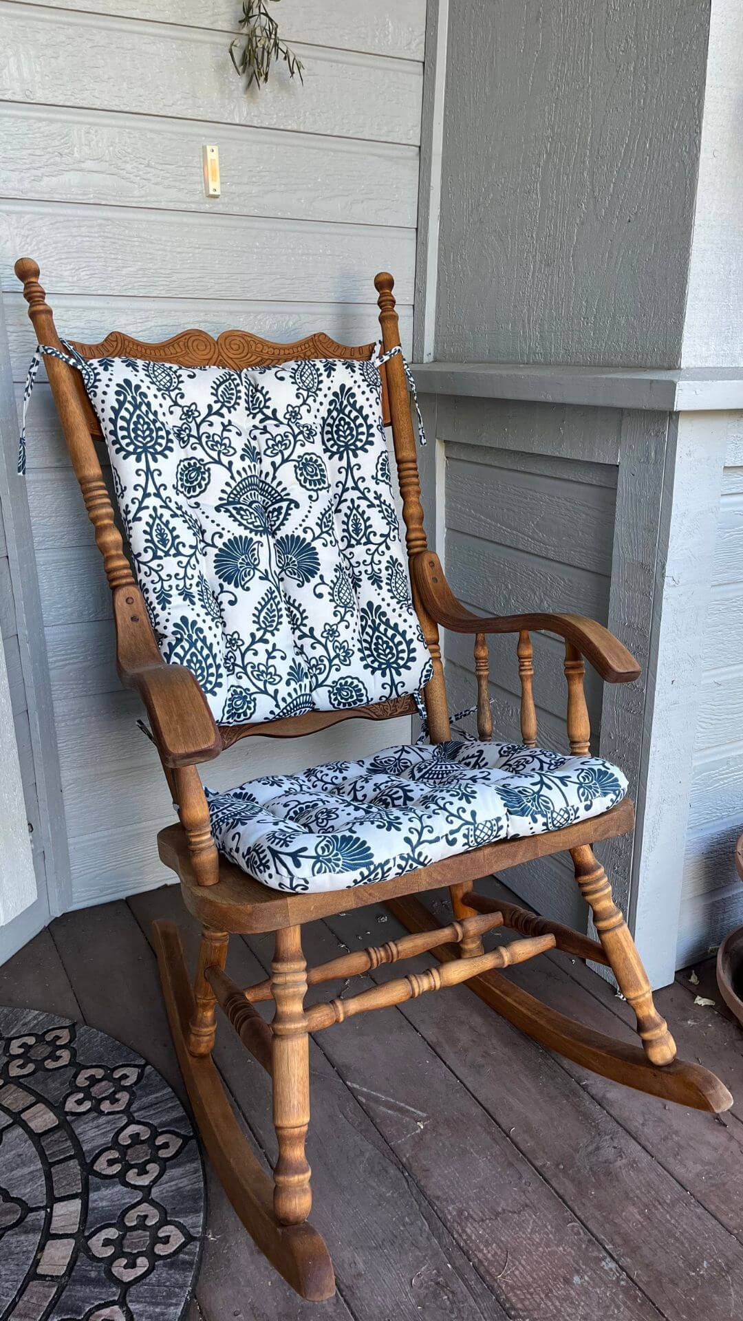 arts and crafts porch rocker cushions