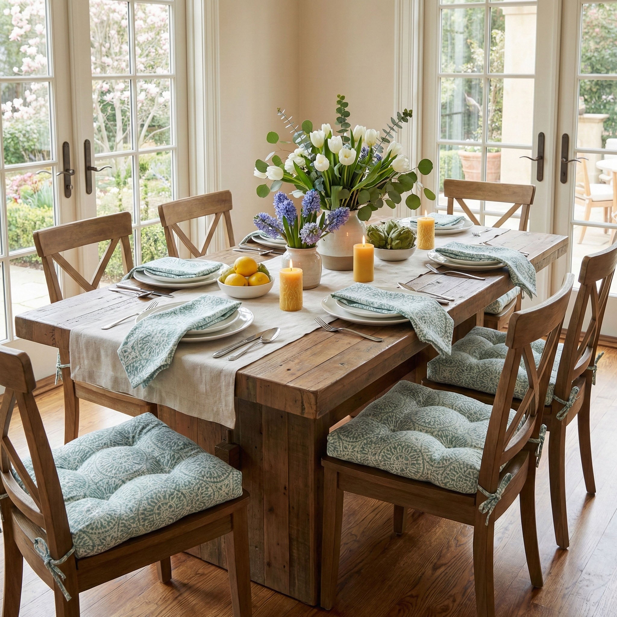 Tibet Spa Cloth Napkins Set of 4 or Set of 8