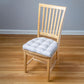 Ticking Stripe Navy Blue Dining Chair Cushions - Barnett Home Decor - Navy Blue & White 