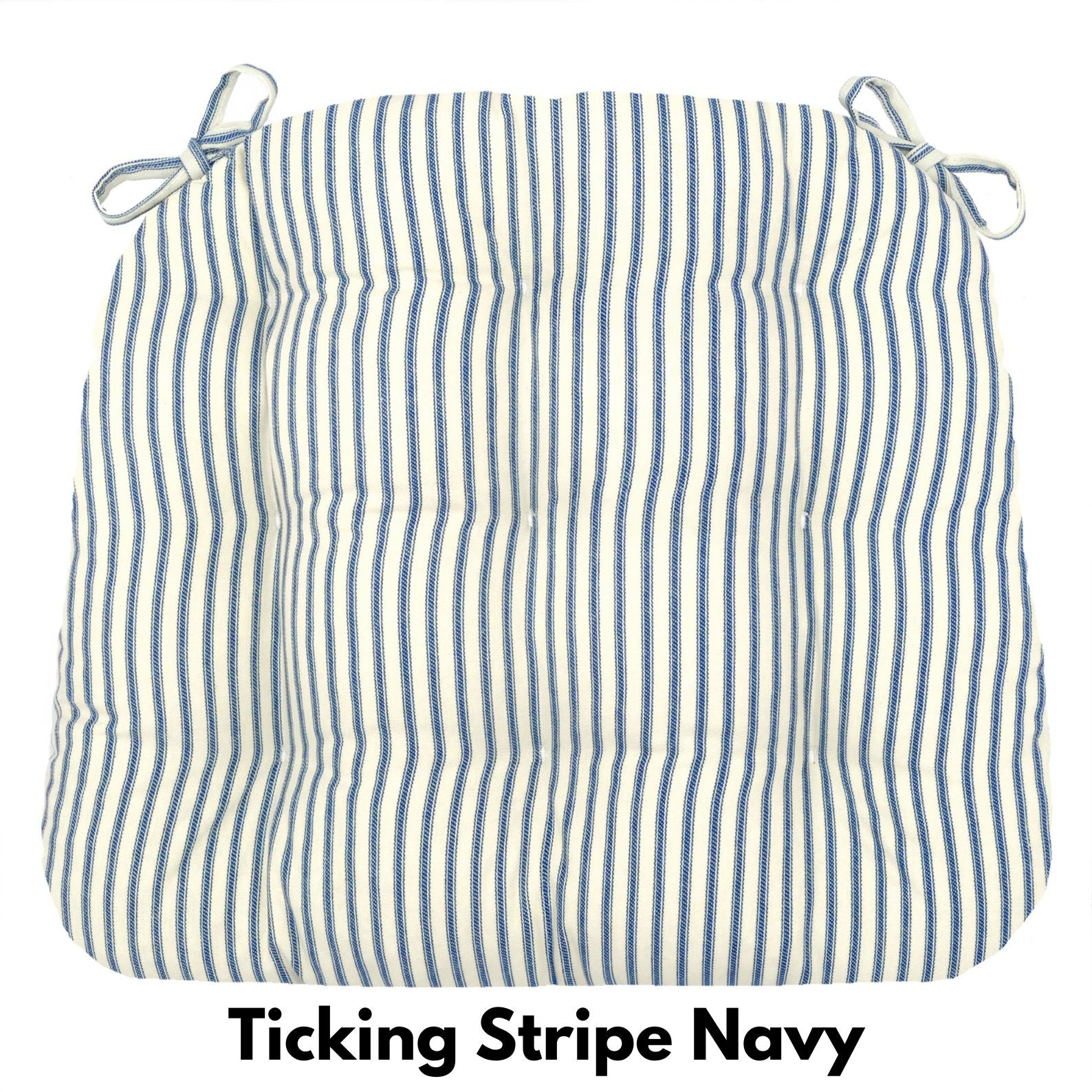 Americana Dining Chair Cushions — Made in USA, 100% Cotton