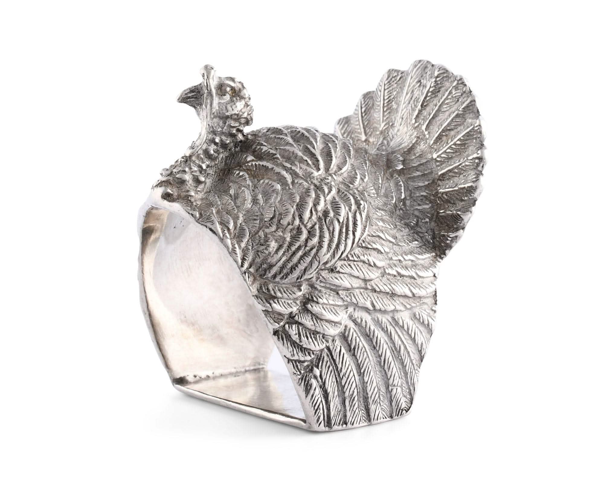 Turkey Napkin Ring - Pewter