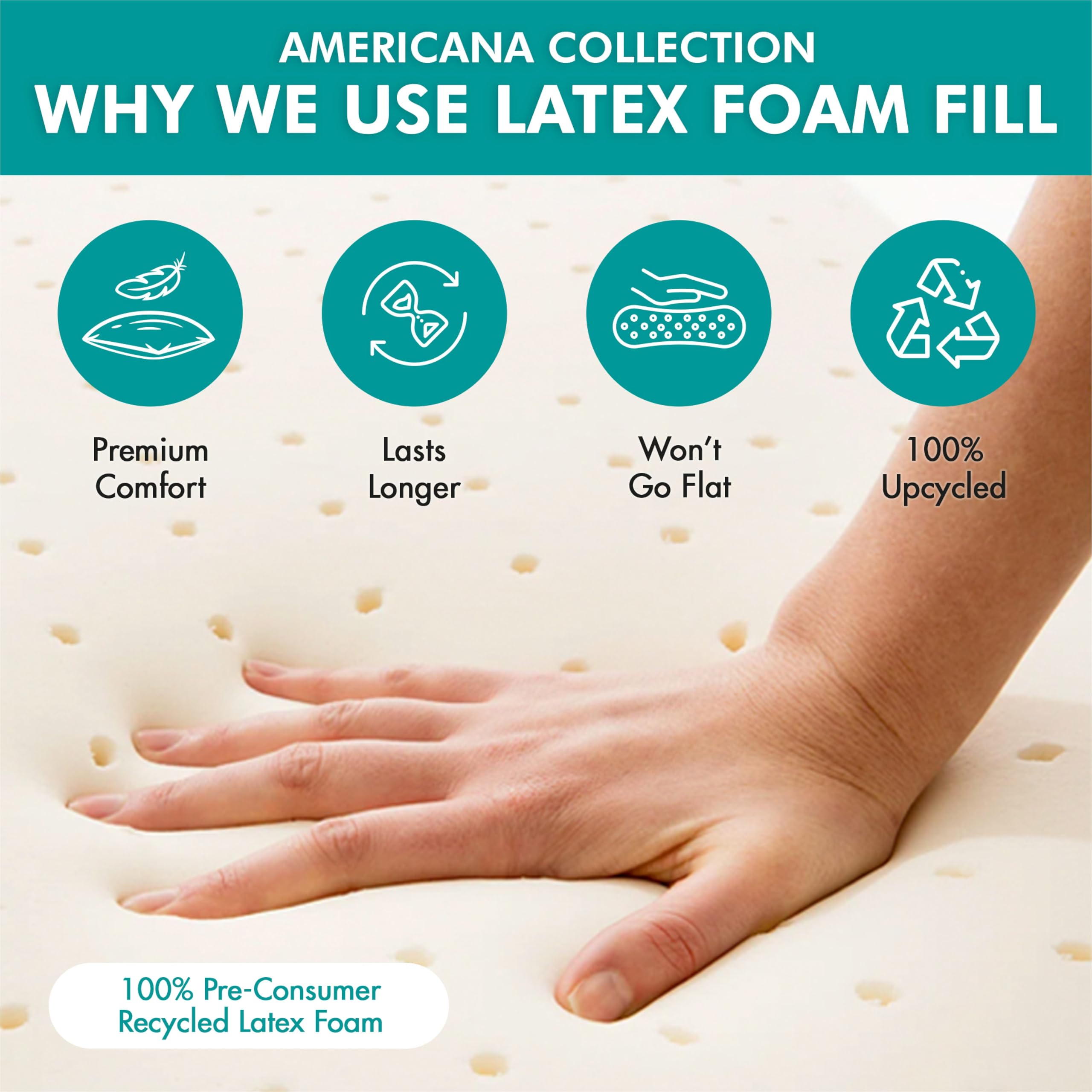 Dining Chair Cushion with Ties - 100% Cotton, U Shaped Seat Cushion, Machine Washable Chair Pads, Made in USA - Americana Kitchen Chair Cushions