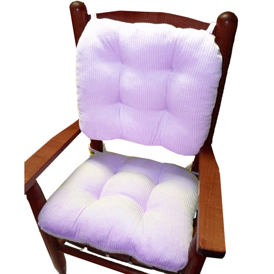 Child Rocking Chair Cushions - Lavender Corduroy - Made in USA - Machine Washable