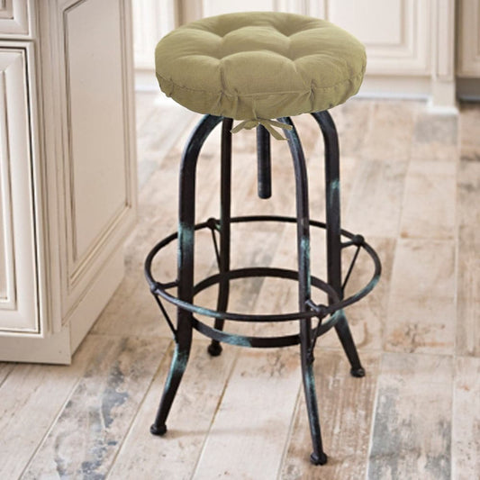 Corduroy Pinwale Beige Bar Stool Pad | Barnett Home Decor | Beige