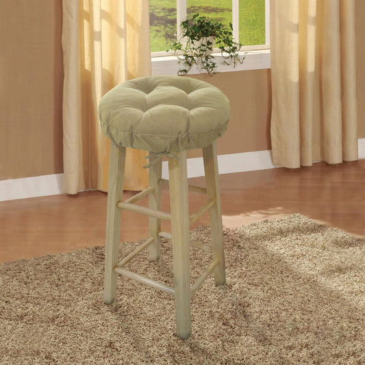 Hayden Beige Barstool Cover | Barnett Home Decor | Beige