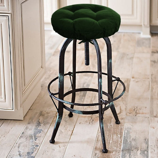 Corduroy Pinwale Hunter Green Bar Stool Cover | Barnett Home Decor | Green