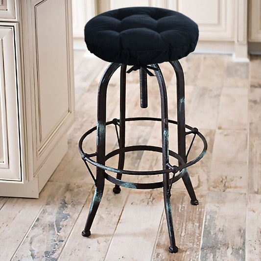 Bar Stool Chair Cover Polar Fleece Round Chair Cover Removable Stool  Slipcover Solid Seat Cushion Protector Washab чехол на стул