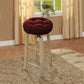 Cotton Duck Wine Red Barstool Cover | Barnett Home Decor | Red