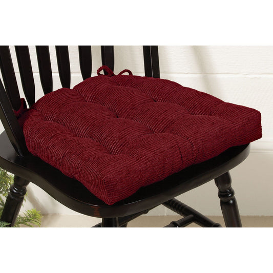 Country Comfort Chair Pad - Latex Foam Fill - Reversible